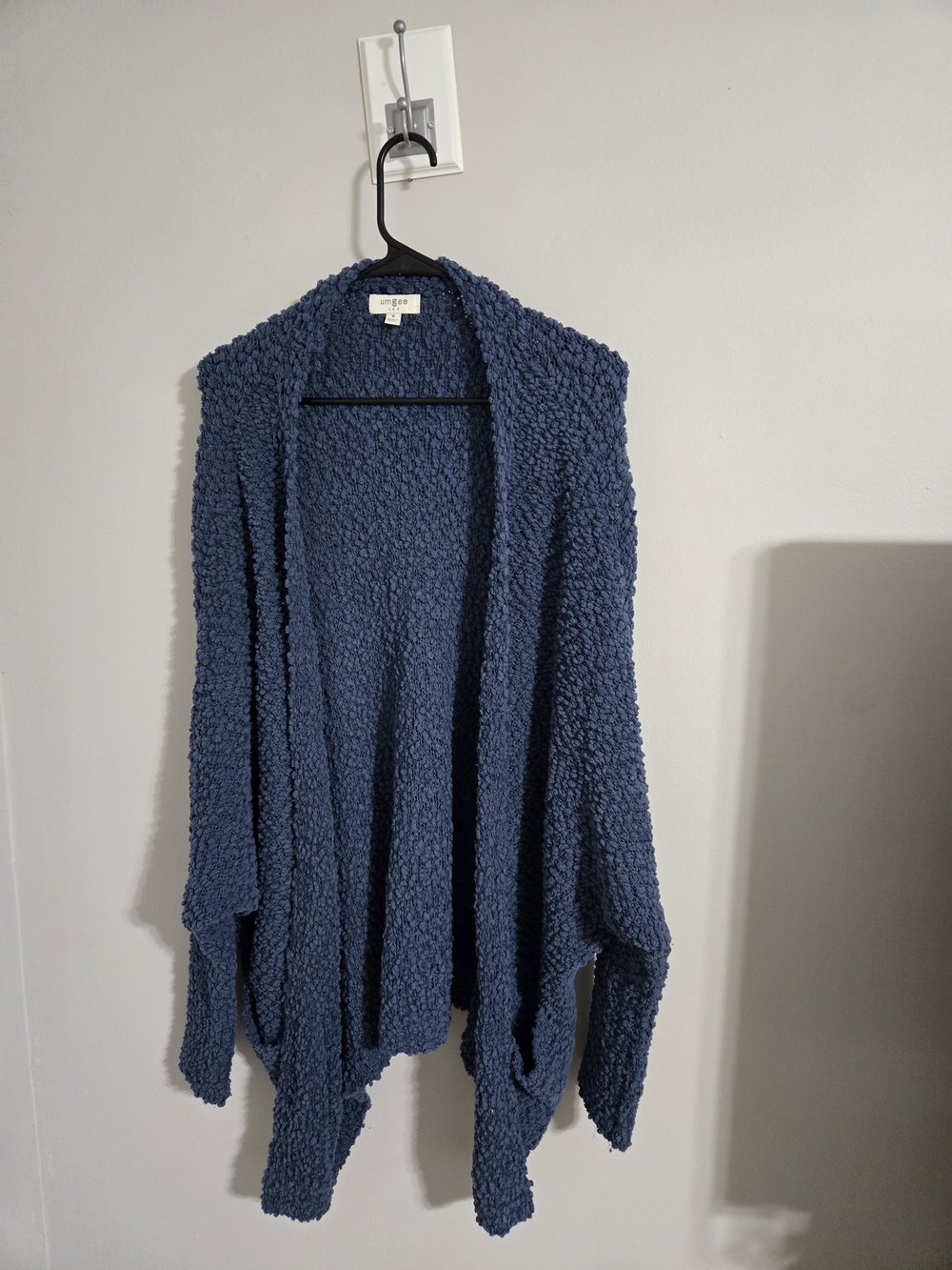 Umgee Navy Blue Chunky Open-Front Cardigan